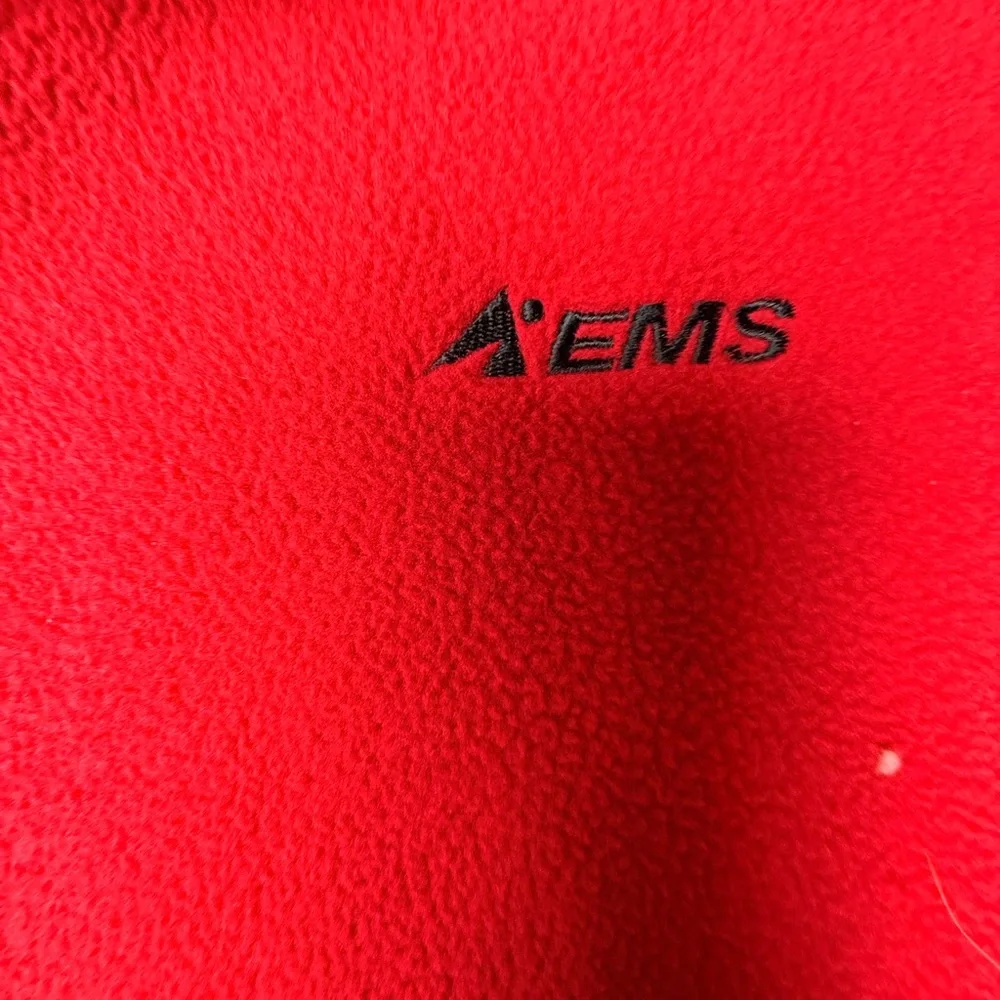 Vintage Eastern Mountain Sports Jacket Men’s XL Red EMS Fleece Full Zip Logo‎